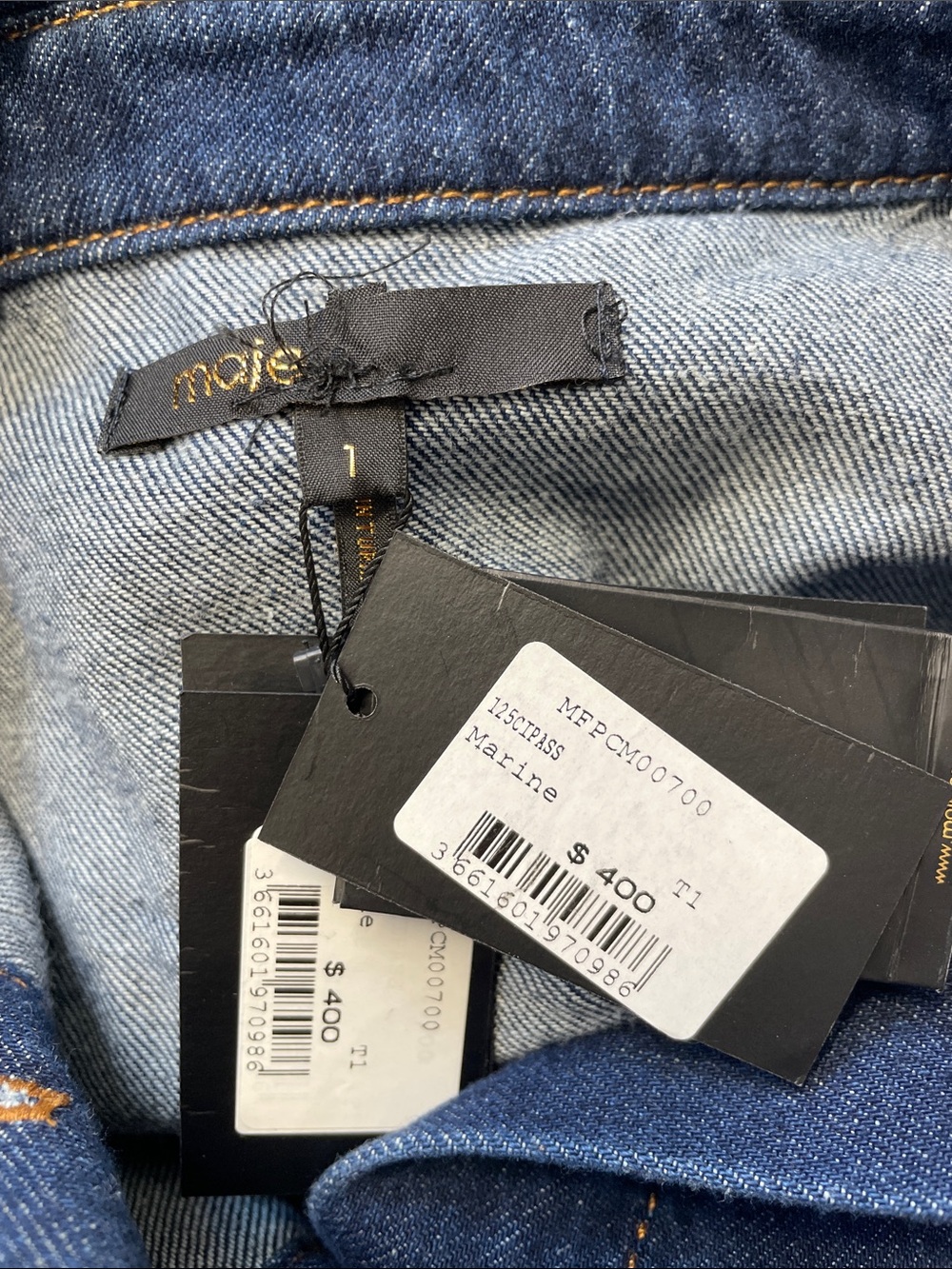 Cipass Denim Button-Up Jacket - Picture 6 of 7